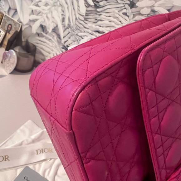 Christian Dior Fuchsia Cannage Quilted Lambskin Leather Miss Dior - Picture 13 of 15